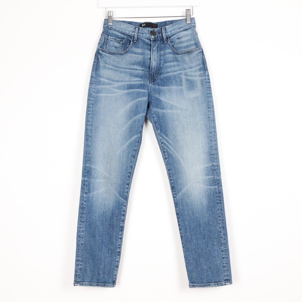 3x1 High Rise Mom Straight Jeans